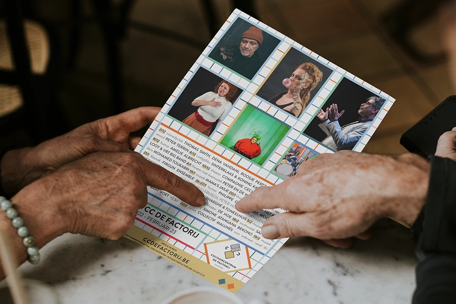 flyers en affiches nieuw cultuurseizoen