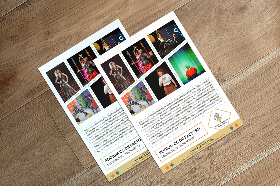 flyers en affiches nieuw cultuurseizoen