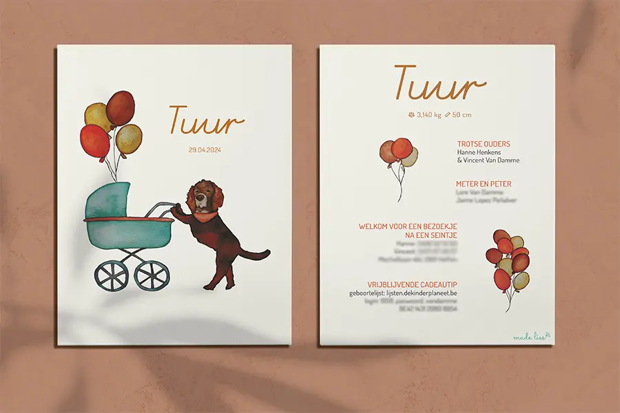 gepersonaliseerde kaartjes