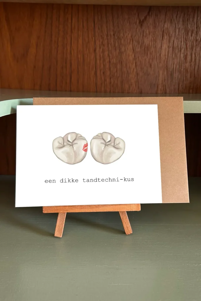 wenskaart tandtechni-kus