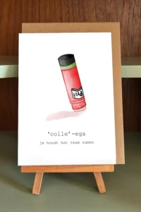 wenskaart 'colle'-ega