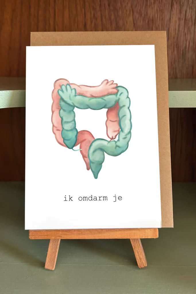 wenskaart ik omdarm je