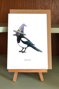 wenskaart hekster
